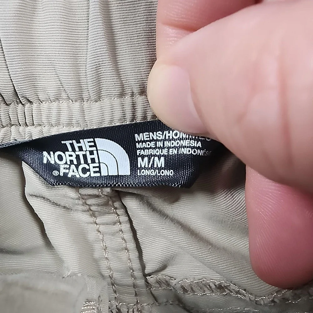 The North Face Paramount Trail Pants Mens MT Beige Convertible Zip Off Hiking